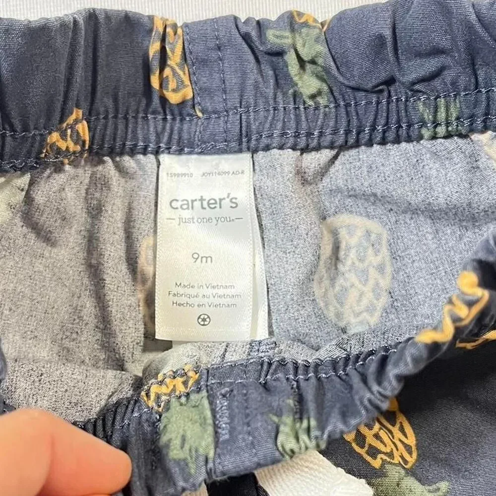 Carter-s Men's Navy and Yellow Shorts